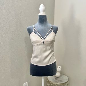 Forever 21 Satin Champagne Top